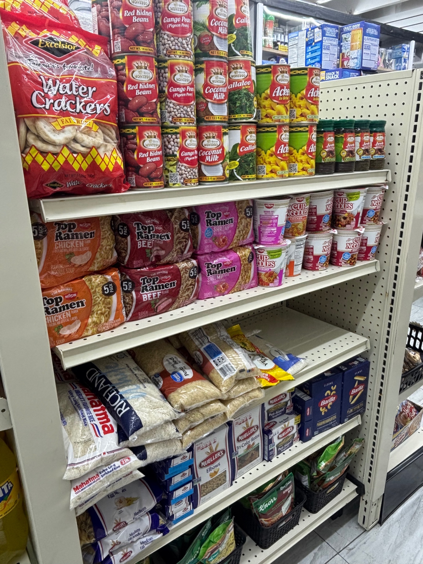 Caribbean staples, ramen & rice