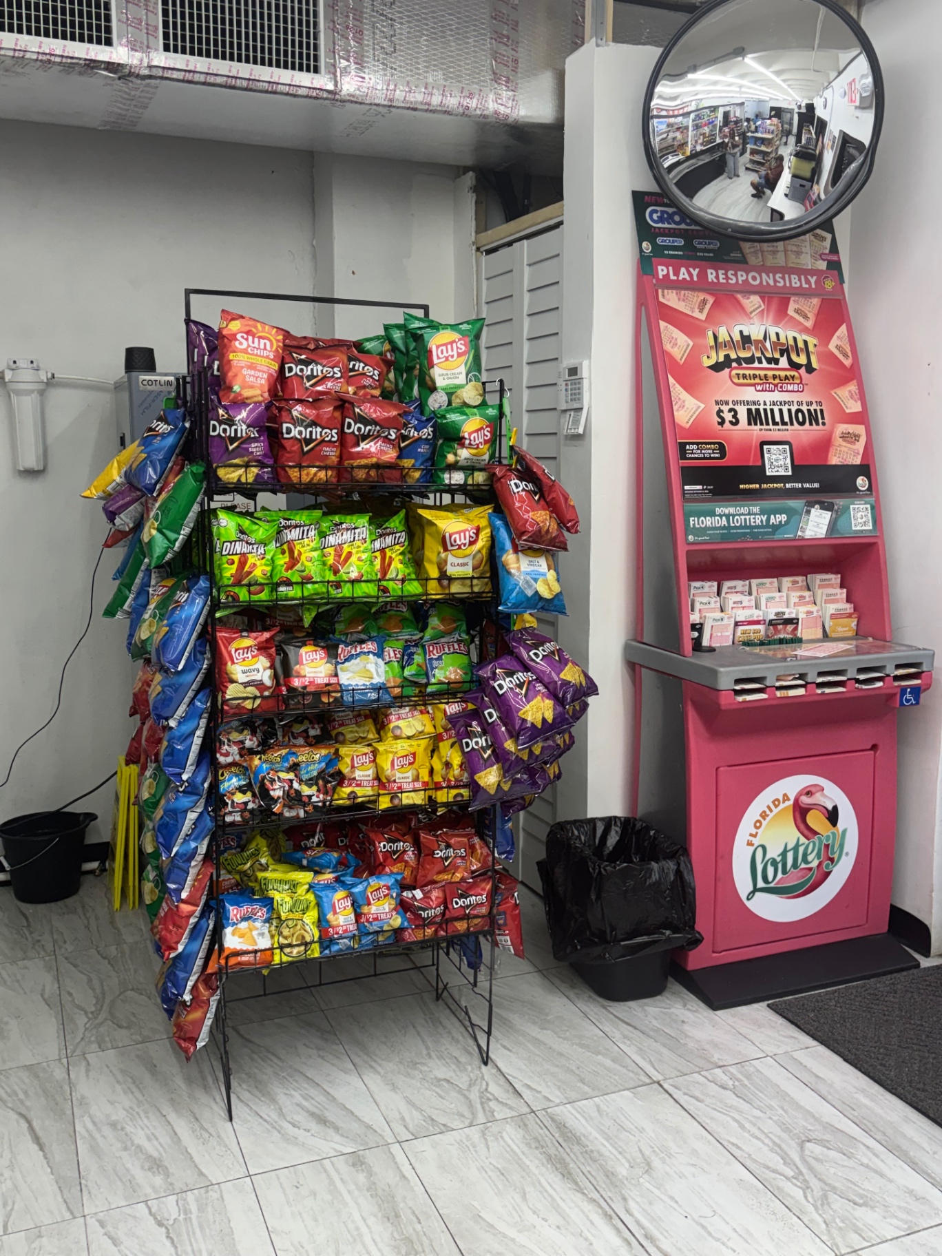 Chips rack & Florida Lottery